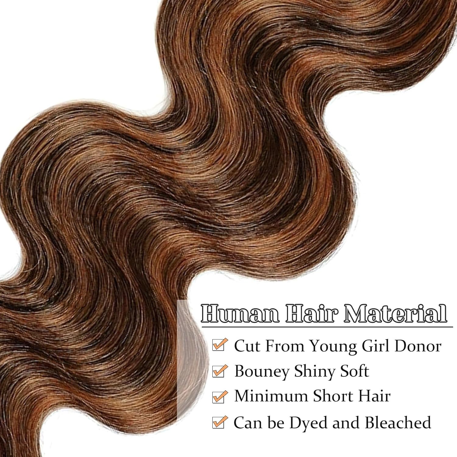 Ombre Human Hair Bundles P1/30 Body Wave Bundles Human Hair Highlight 3 Bundles 18 20 22 Inches 100% Unprocessed Brazilian Virgin Weave Human Hair Extensions