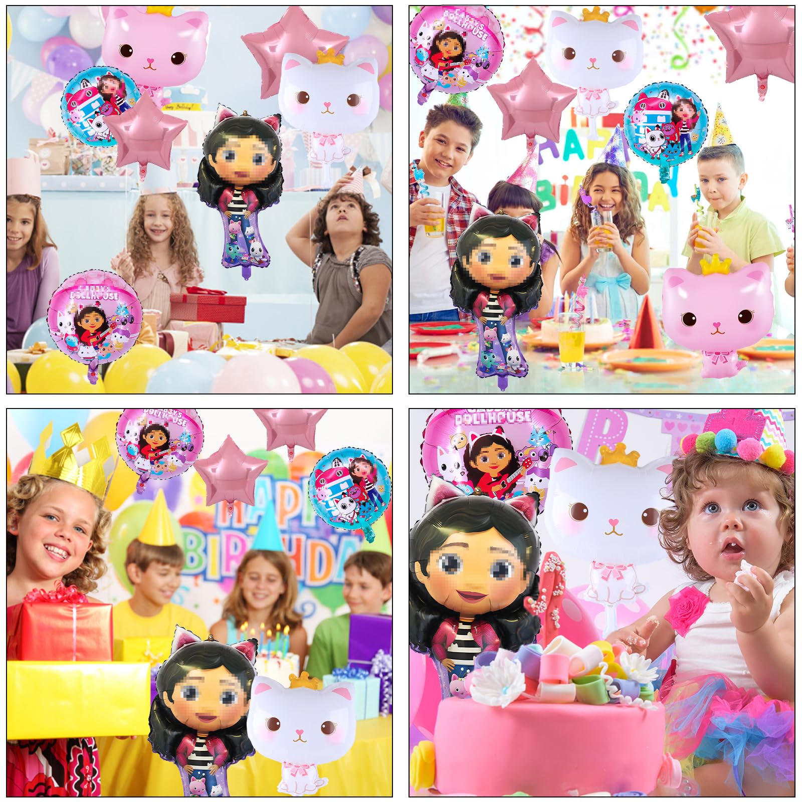 5. Geburtstag Deko Set "Doll House" – Folienballons, Girlande, Partyzubehör Für Mädchen