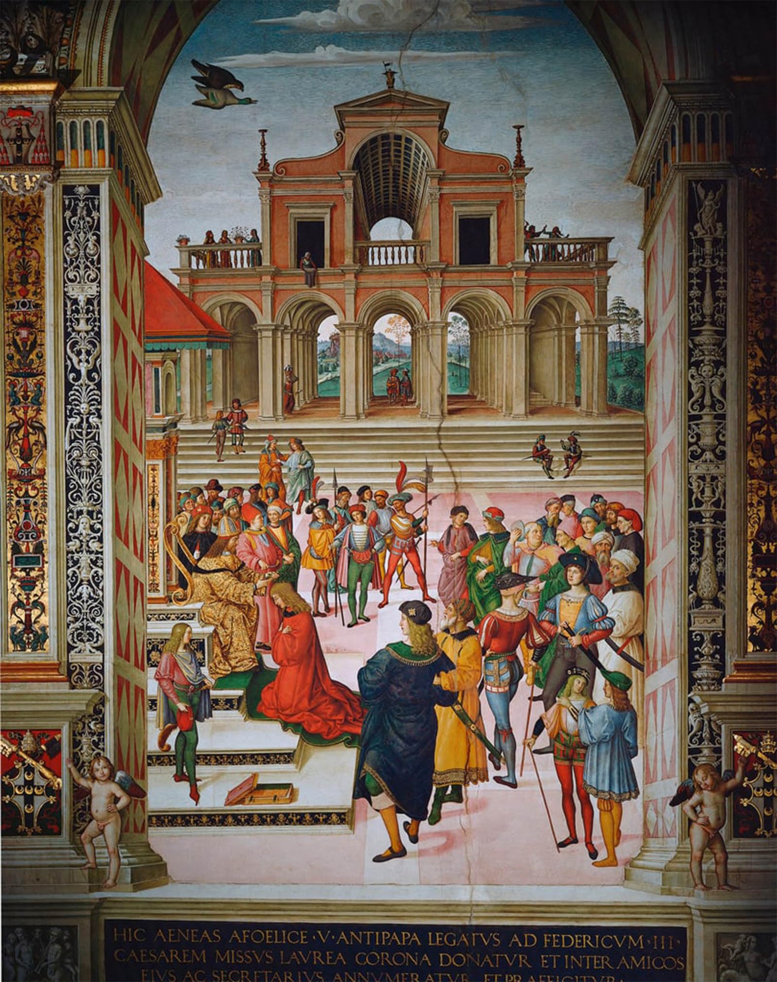 Lienzo Enea Silvio Pinturicchio un regalo cultural de pintura clásica para ocasiones especiales 5