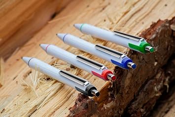 Schneider Slider Xite XB (Extra Broad) Ballpoint Pen, Refillable + Retractable, 1.4 mm, White Barrel w/Blue Accents, Black Ink, Box of 10 Pens (133201)