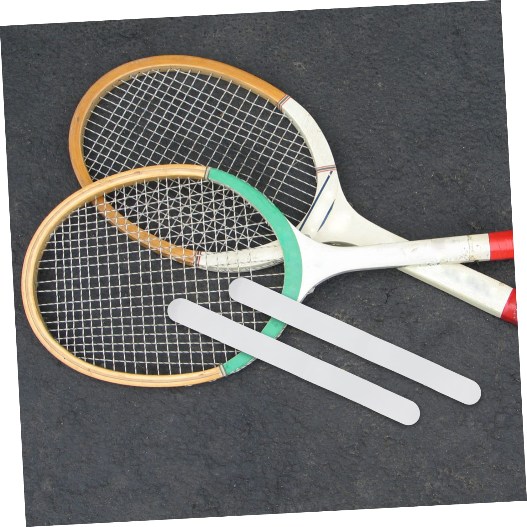 Totority Racket Tape for Tennis Racket 2 Pack Frame Protection Tape Anti-Scratch Lightweight TPU Material Easy to Install for Grip Wrap