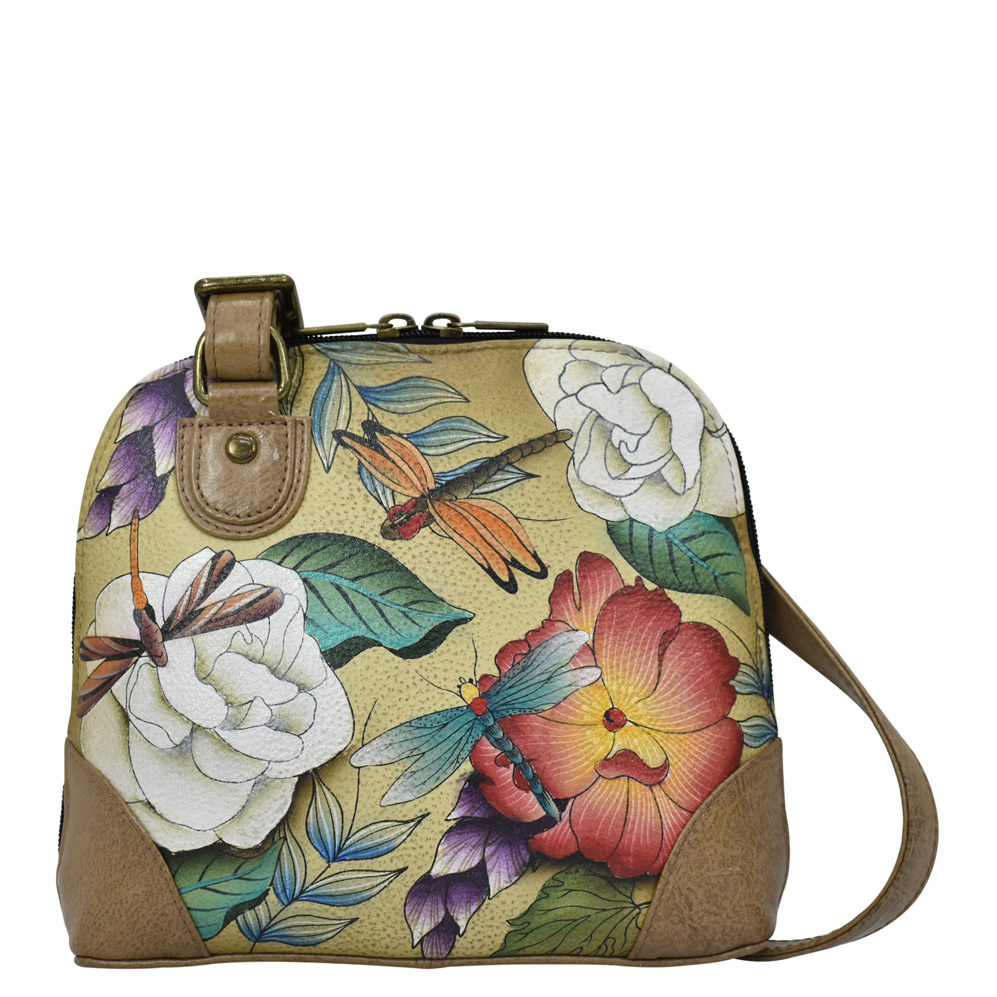 Anna by Anuschka Leather Small Multi Compartment Zip-Around Organizer