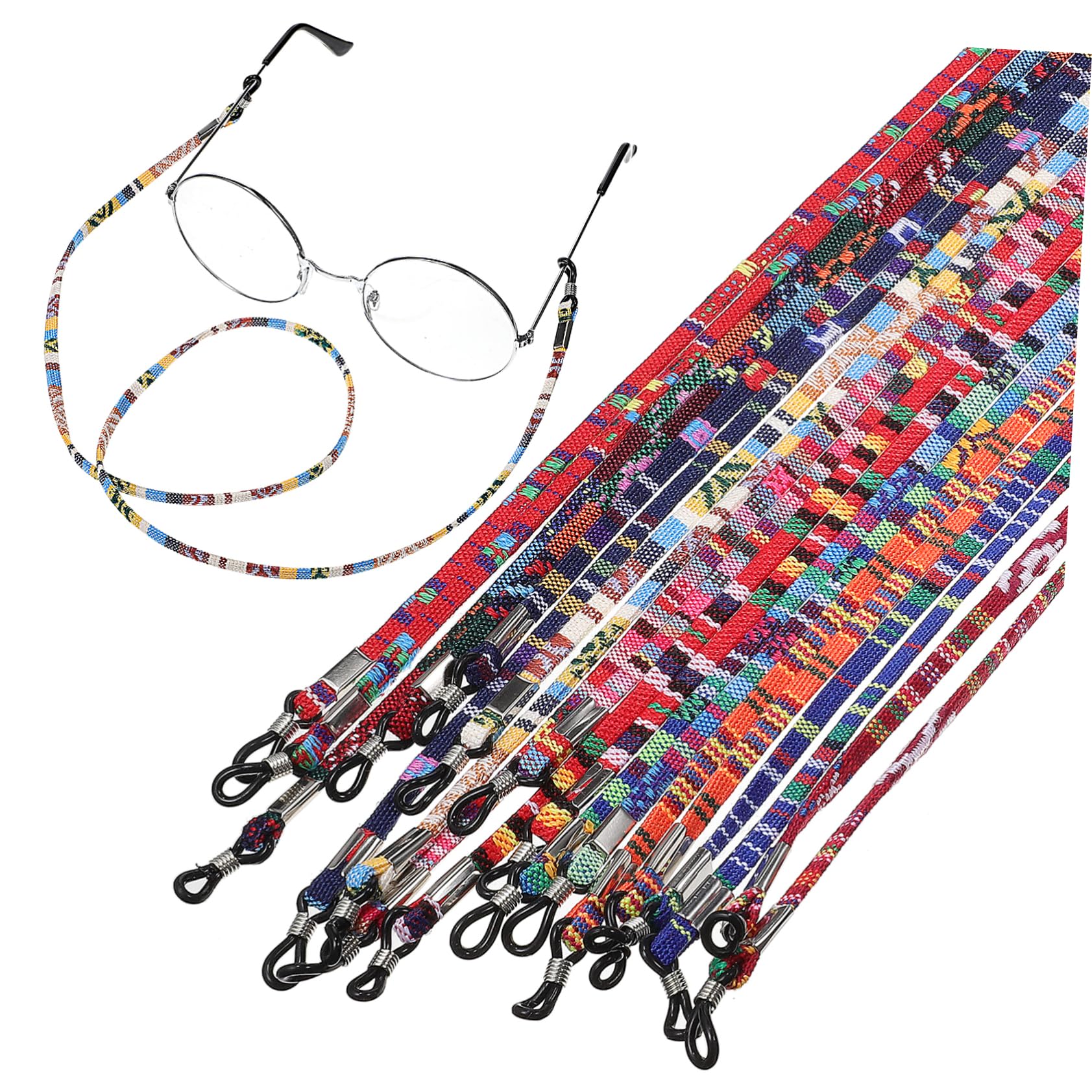 50stücke Bohemian Brillenband Bunte Brillenhalterung Anti-rutsch Brillen-schnur Für Sonnenbrillen Und Lesebrillen Modisches Eyewear Zubehör Für Stilvolle Outfits