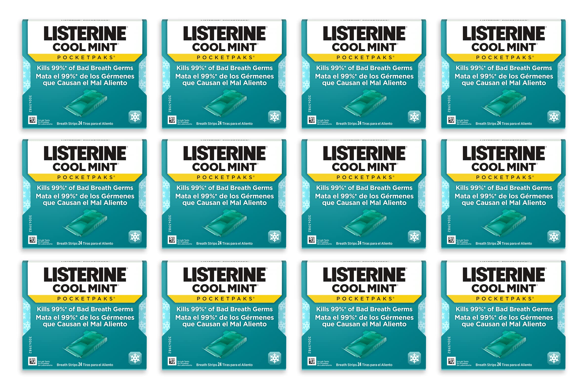 Listerine Cool Mint Pocketpaks Breath Strips, Oral Dissolving Breath