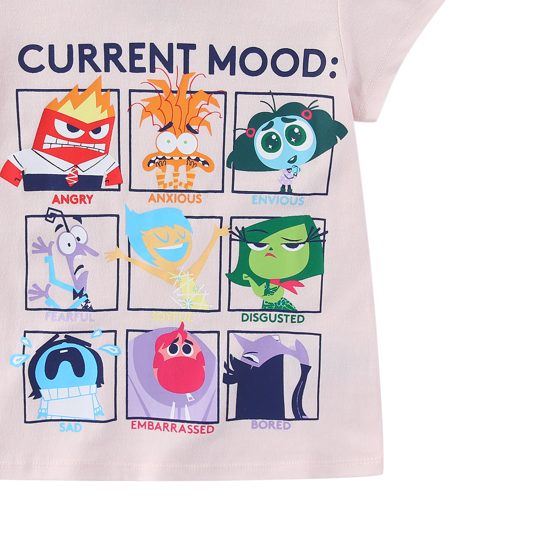 Disney Inside Out - Maglietta a maniche corte per bambini grandi