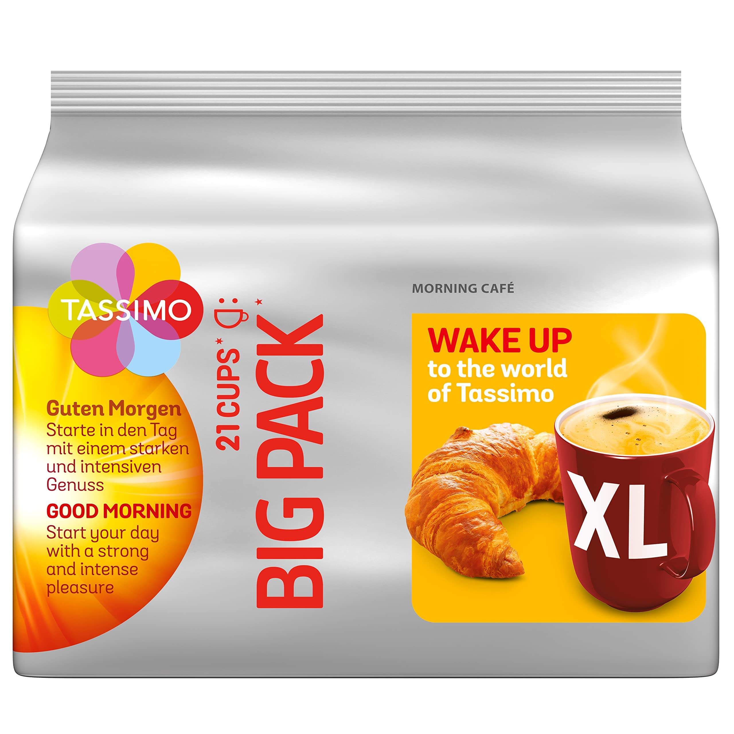Tassimo Kapseln Morning Café XL Strong & Intense, 105 Kaffeekapseln