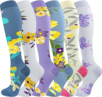 bropite Compression Socks for Women &Men Circulation-Support Knee High Socks 20-30 mmhg-Best for Running,Medical,Nurse,Travel