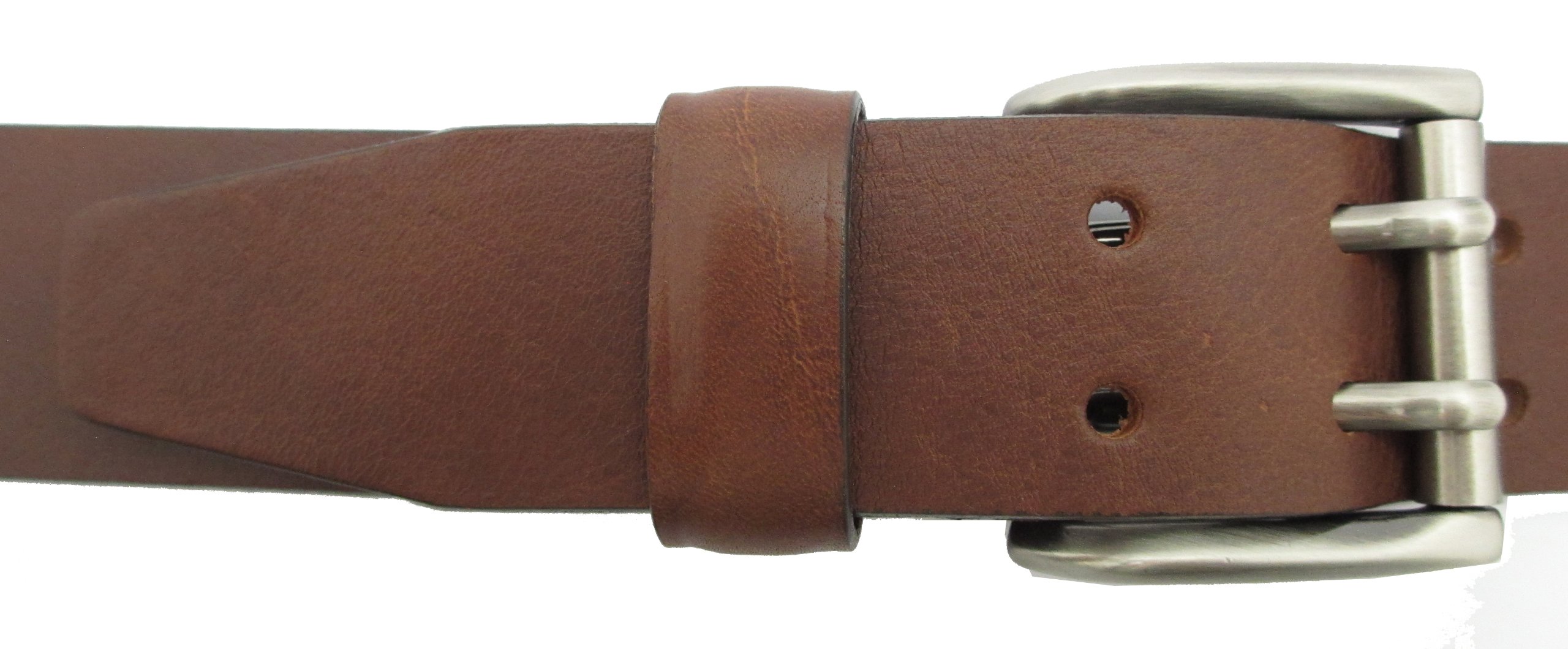Herren leder Gürtel Vollrindleder - Doppeldorn - 38mm
