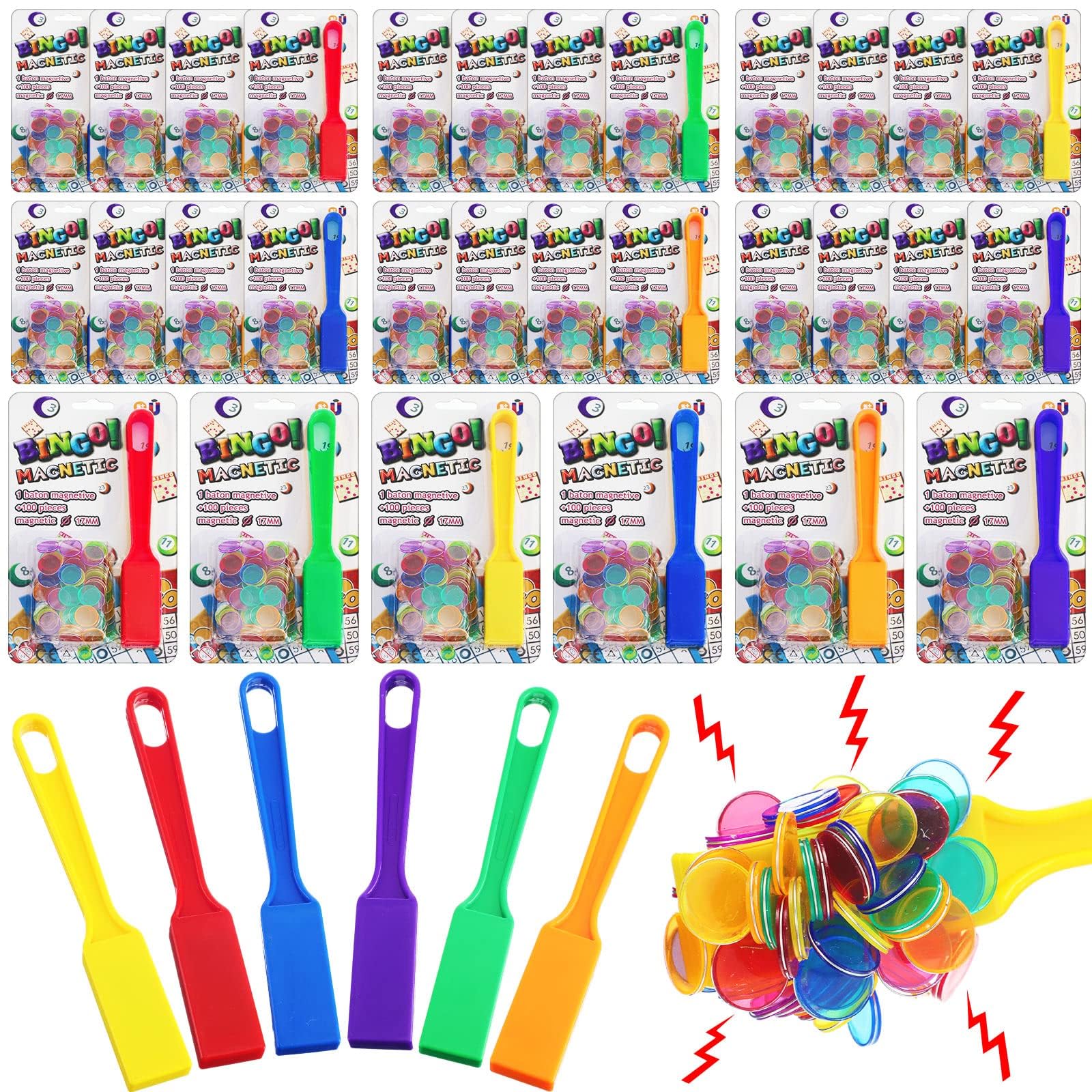 Buy bingo chips, Interactive family games, wands for