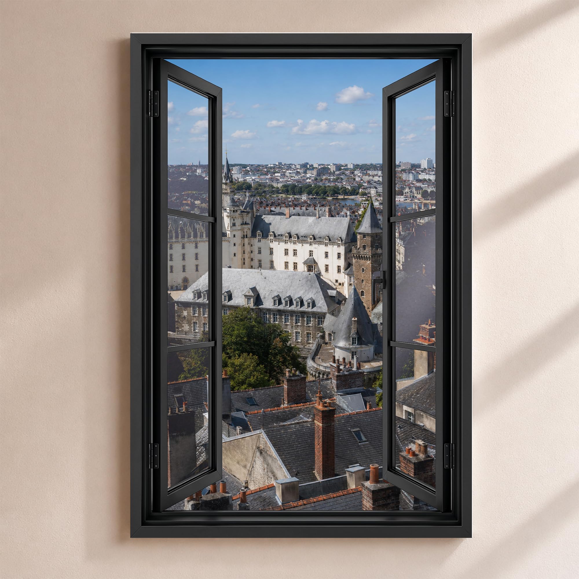 Trompe l'Œil Window Nantes Customizable - Château des Ducs Loire