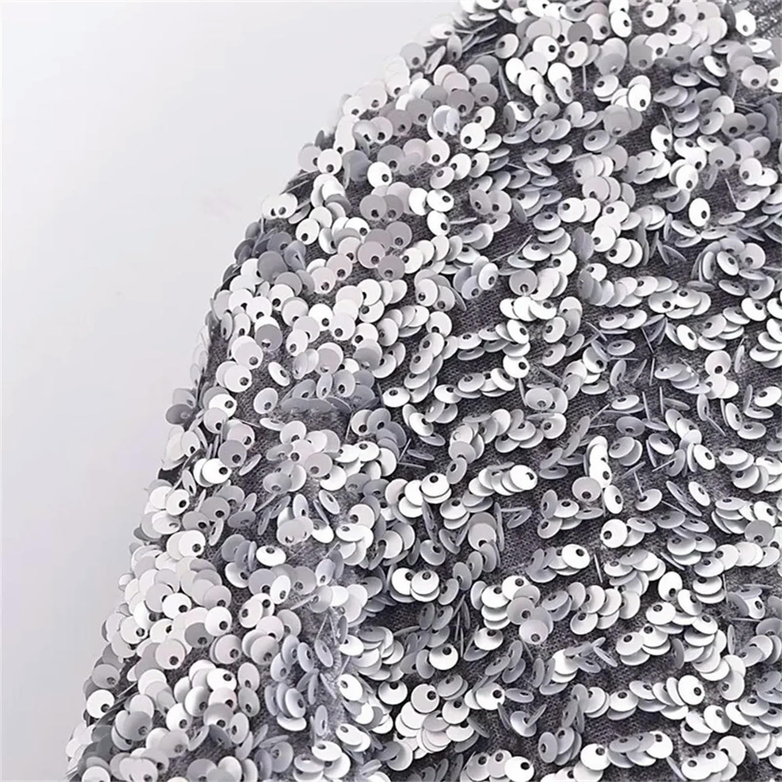 Cappotto da Giacca con Decorazione Versatile con Perline sciolte, Nuova Moda Primavera/Estate da Donna-Grigio Argento-S