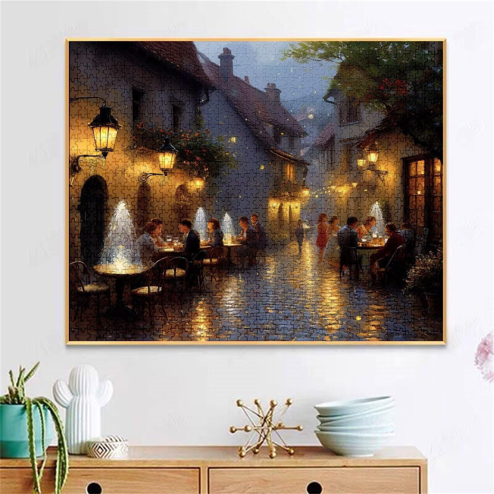 Puzzle 3000 elementów dla dorosłych 3000 sztuk, nocny widok, gry edukacyjne, drewniane puzzle, gra uliczna, prezenty dla nastoletnich chłopców w wieku 14-16 lat, 122 x 81 cm, g-466