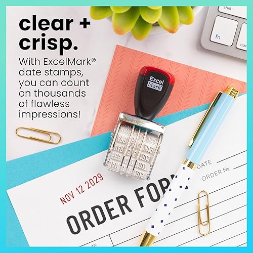 Miniatura 3 de ExcelMark #1.5 Línea de sello de goma Fechador