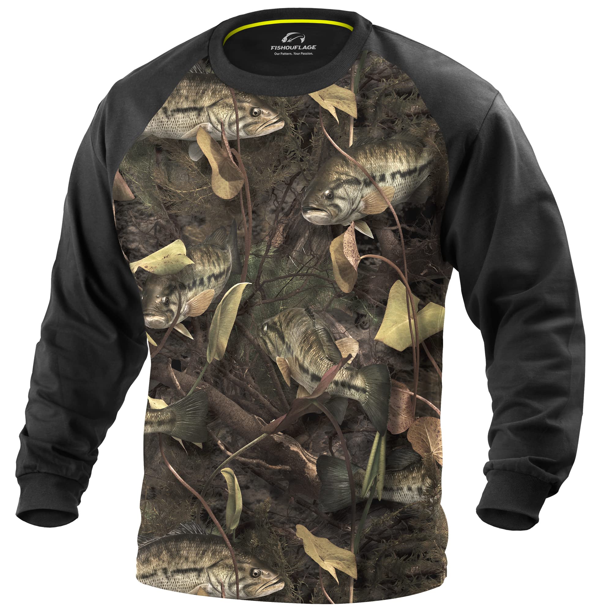 FishouflageLong Sleeve Camo Fishing Shirt - Riptide T-Shirt for Men