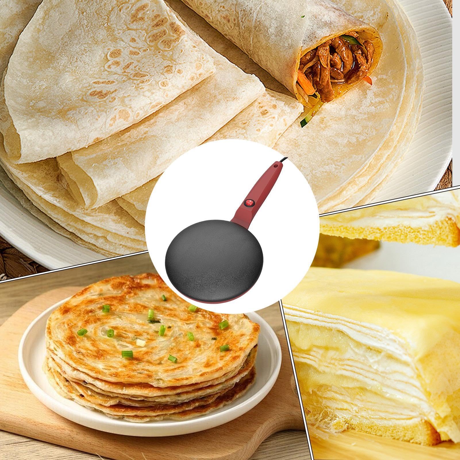 Macchina per pancake elettrica, macchina per crepe Efficiente controllo