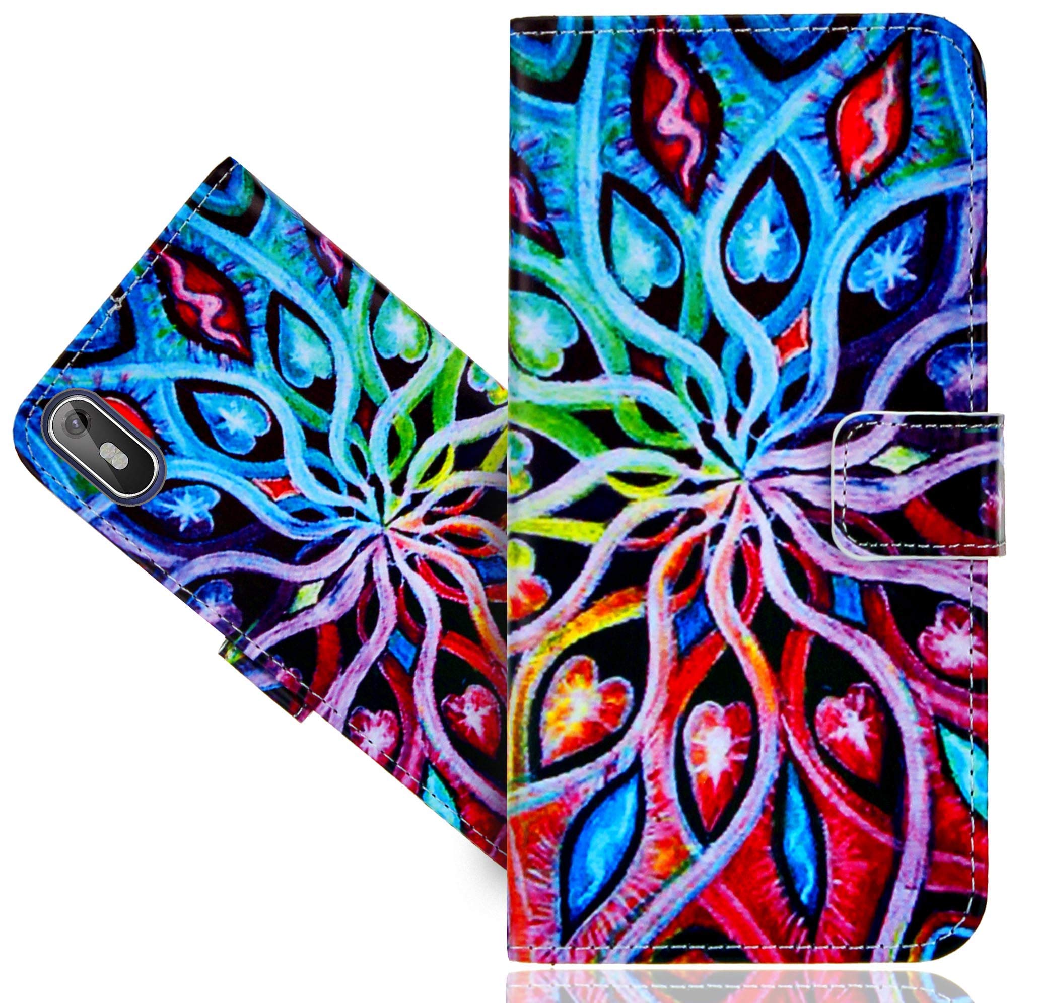 Hafury A7 (2019) Leather Case, Shockproof Flip Wallet Magnetic Closure Premium Cover with Stand Function for Hafury A7 (2019)