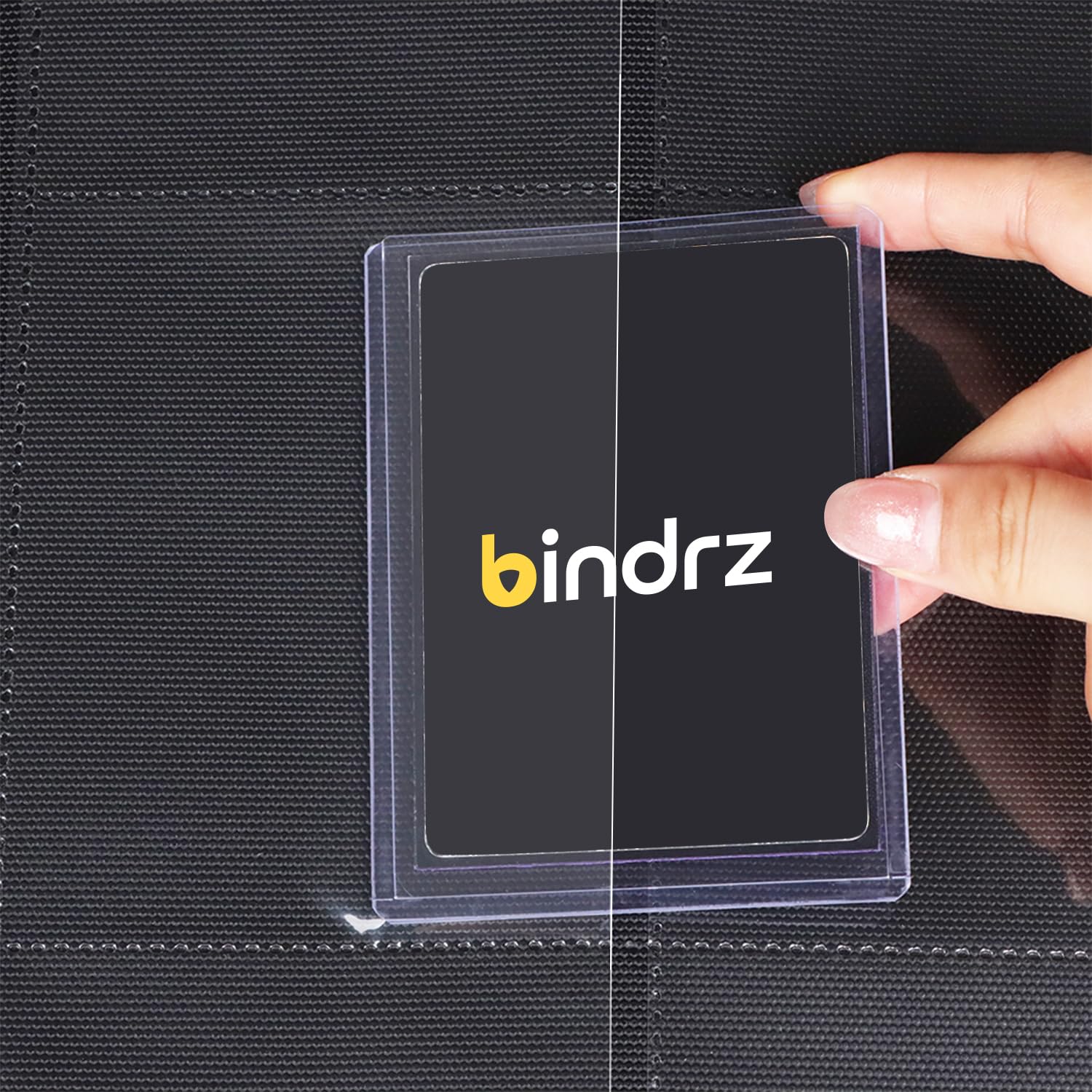bindrz Carpeta de carga superior de 9 bolsillos, capacidad para 252 cargadores superiores, álbum con cremallera sin anillo seguro para archivar, bolsillos laterales para CCG, TCG, MTG y tarjetas