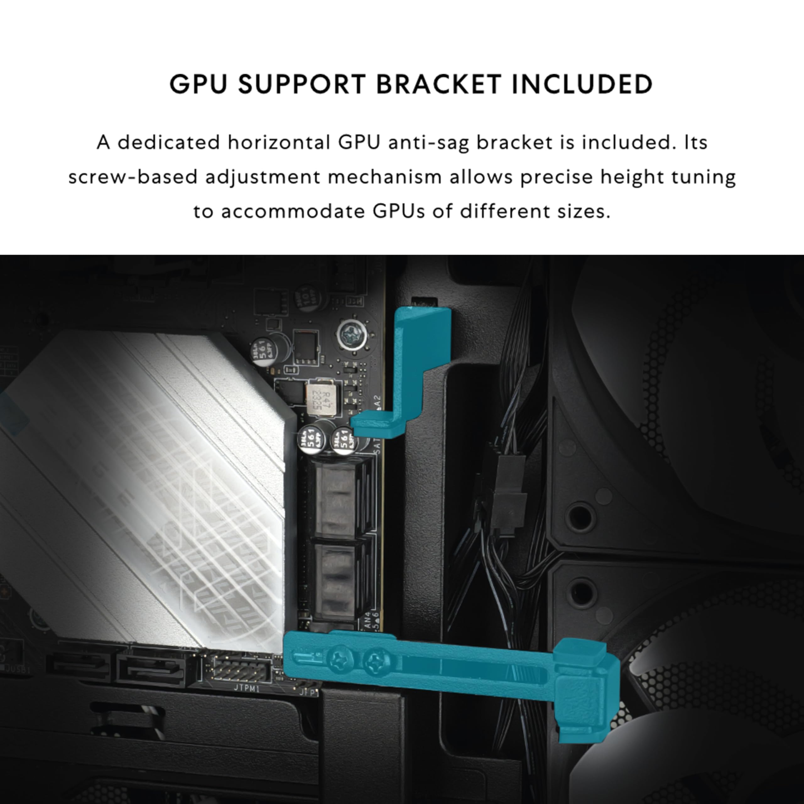 Lian Li VECTOR V100 MINI Micro Form Factor Compact PC Case, Pre-install 4 x 120mm ARGB PWM Fans, Panoramic Tempered Glass, Support Backet-Connect Micro-ATX, 415mm GPU, 360mm Radiator - Black(V100RMIX) — view 7