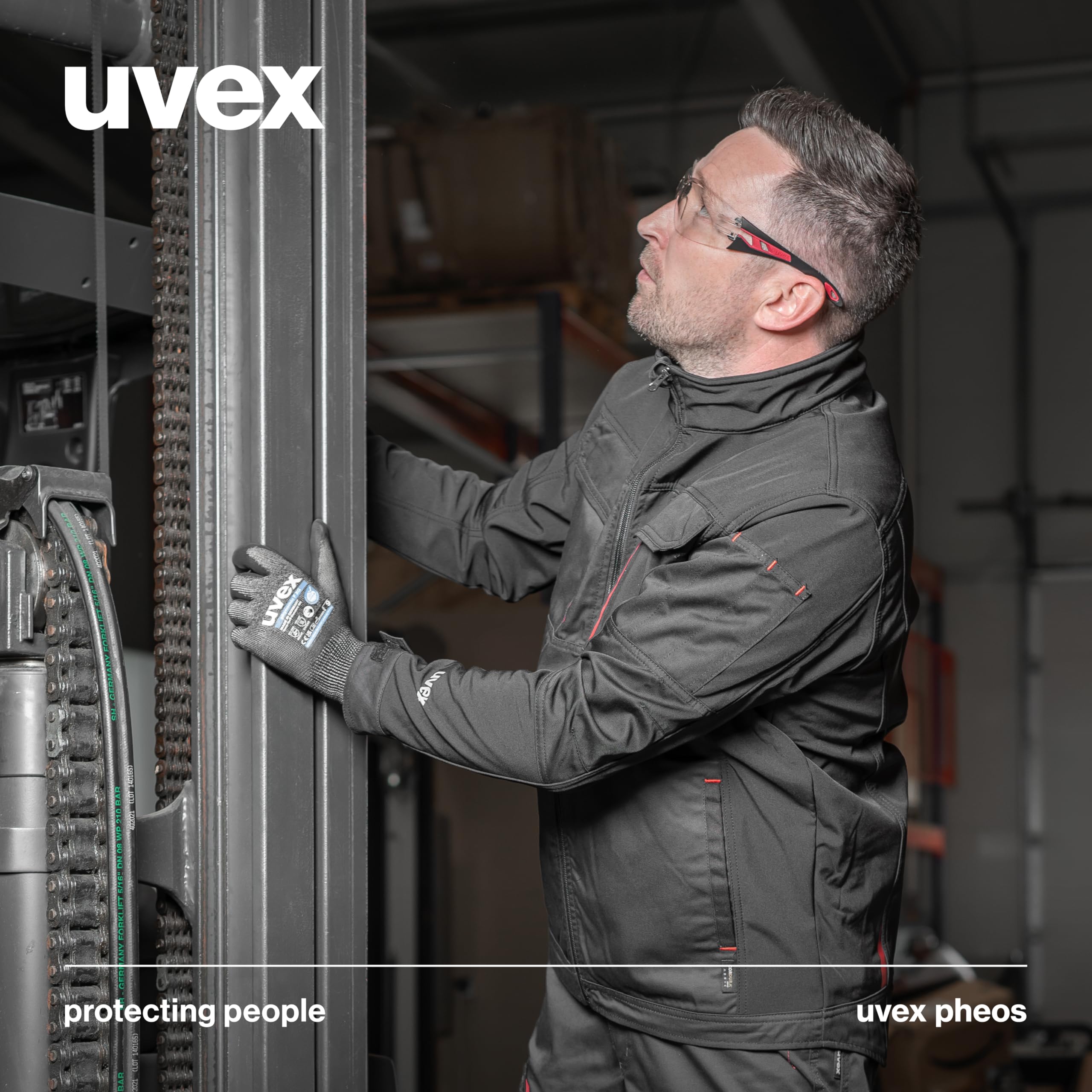 Uvex okulary do prasowania Uniseks Pheos (1 w zestawie)