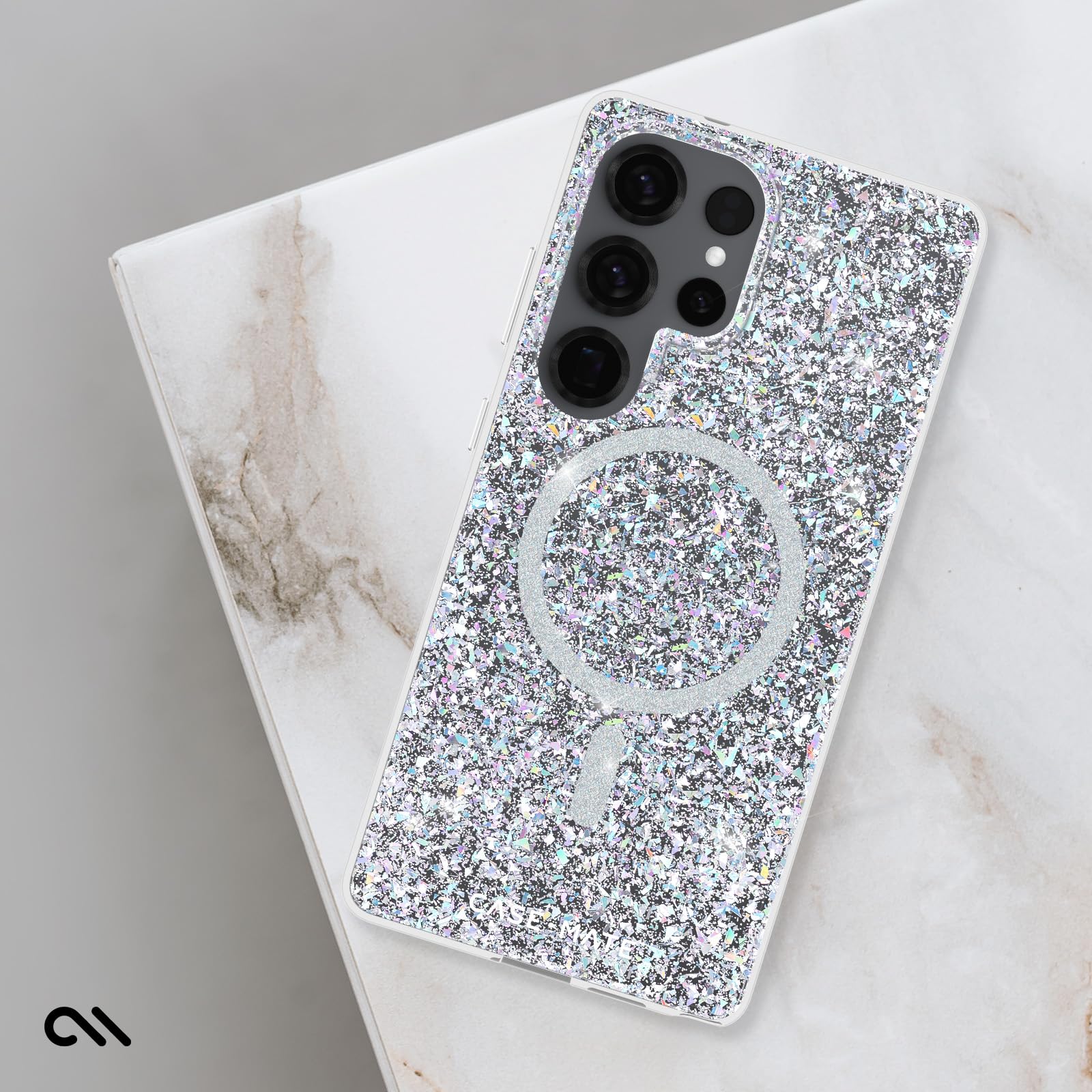 Case-Mate Etui na telefon Samsung Galaxy S25 Ultra [ładowanie magnetyczne i bezprzewodowe] opalizujące błyszczące etui na telefon [ochrona przed upadkiem 3,7 m – etui premium na telefon Samsung Galaxy