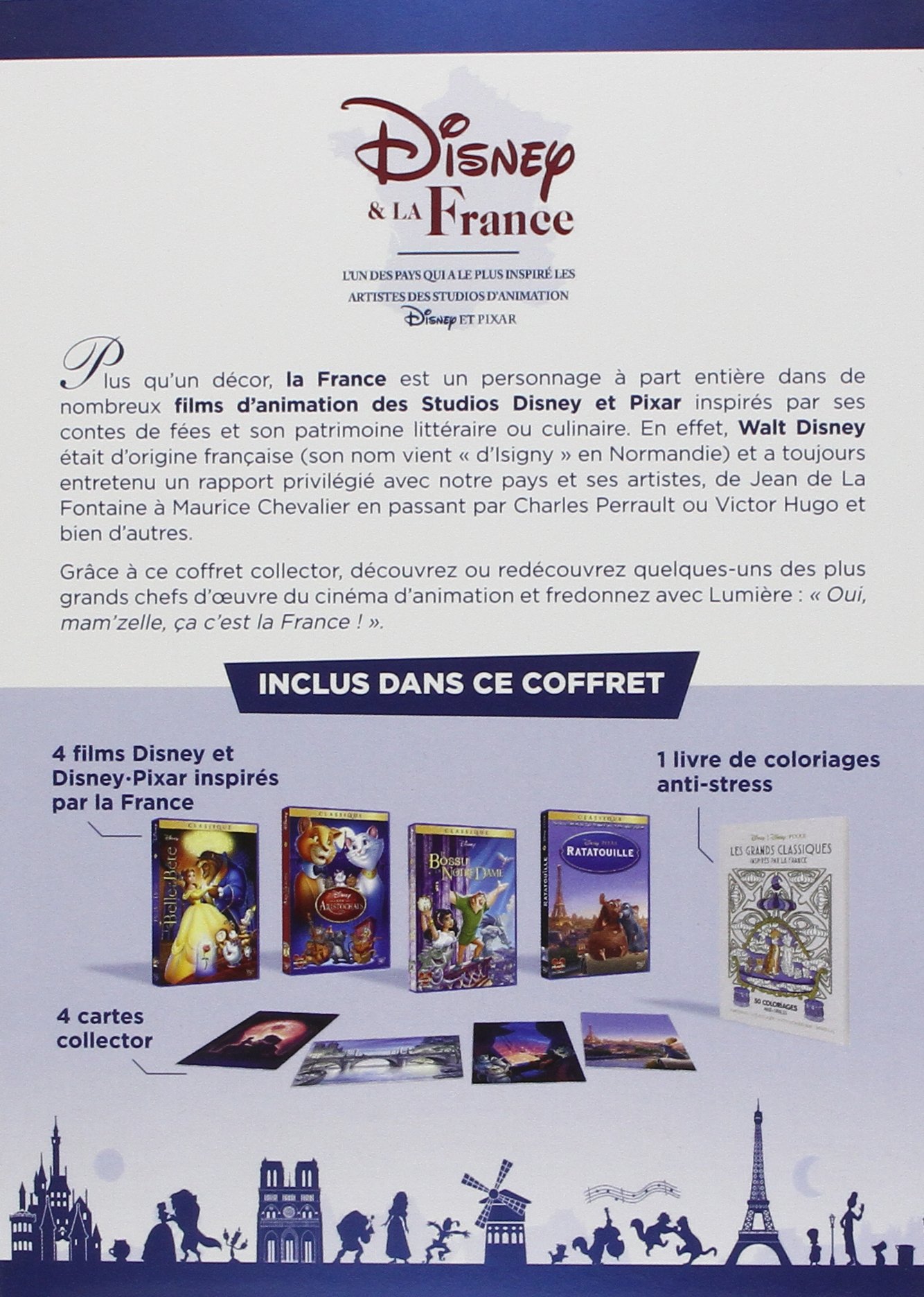 Coffret disney et la France 4 films