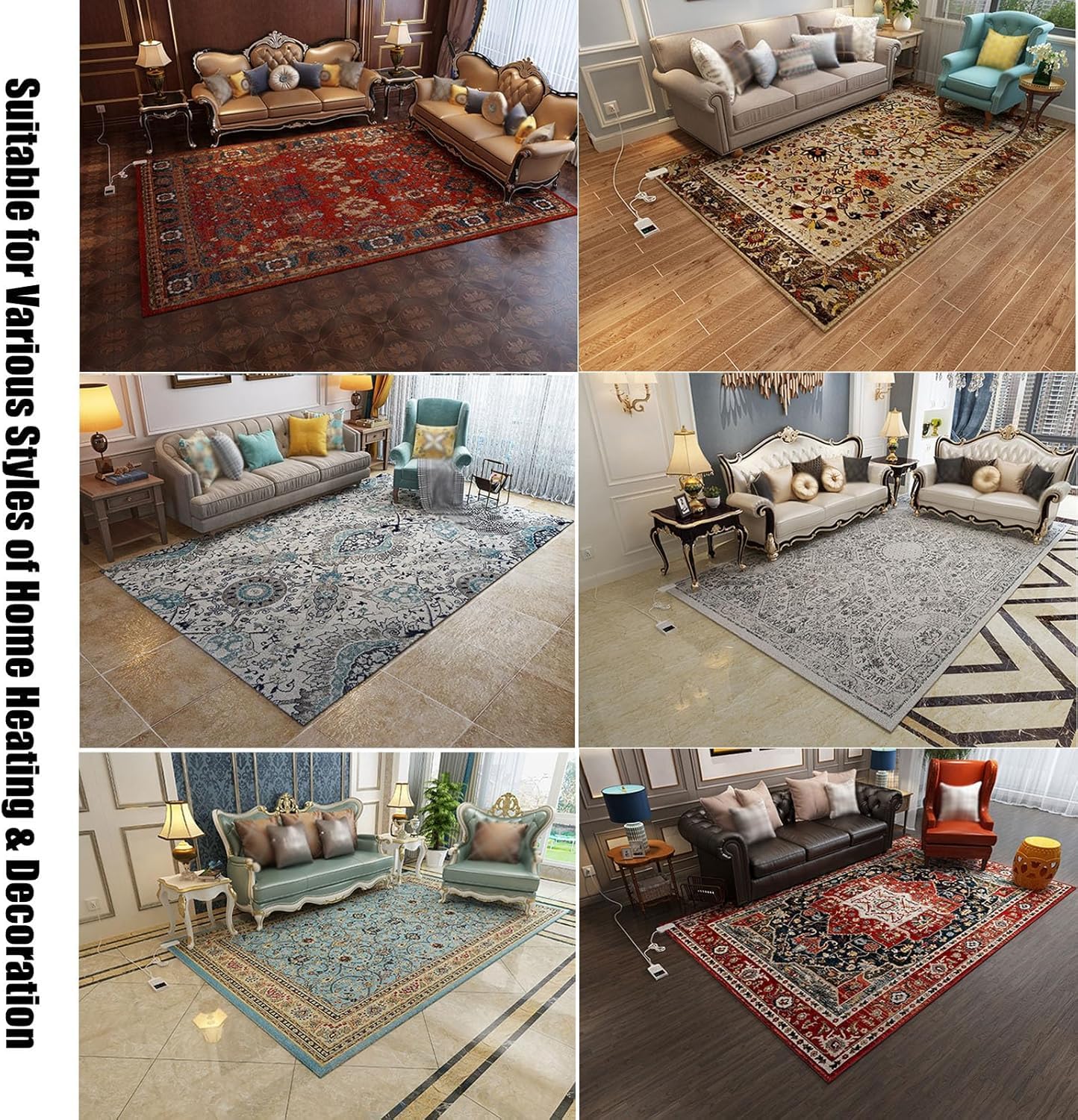 Tapis Chauffant Électrique en Graphène pour Chambre/Salon
