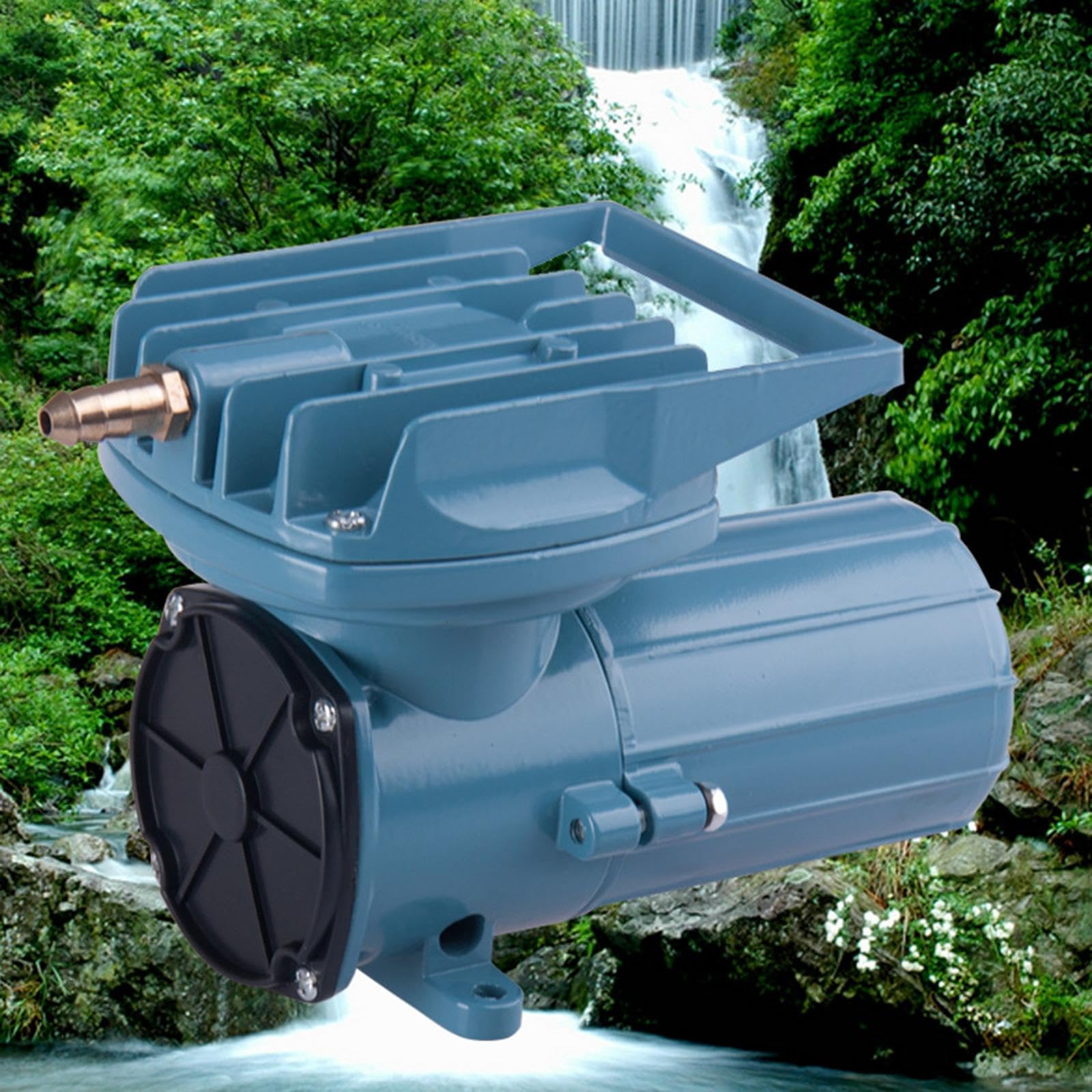 Bomba de Aire para Acuario DC 12V, Bomba de Aire para Tanque de Peces, Bomba de Aire Portátil Multiusos para Estanques, para Uso Comercial, Fuente de, 12V 18W, 165x76x99mm