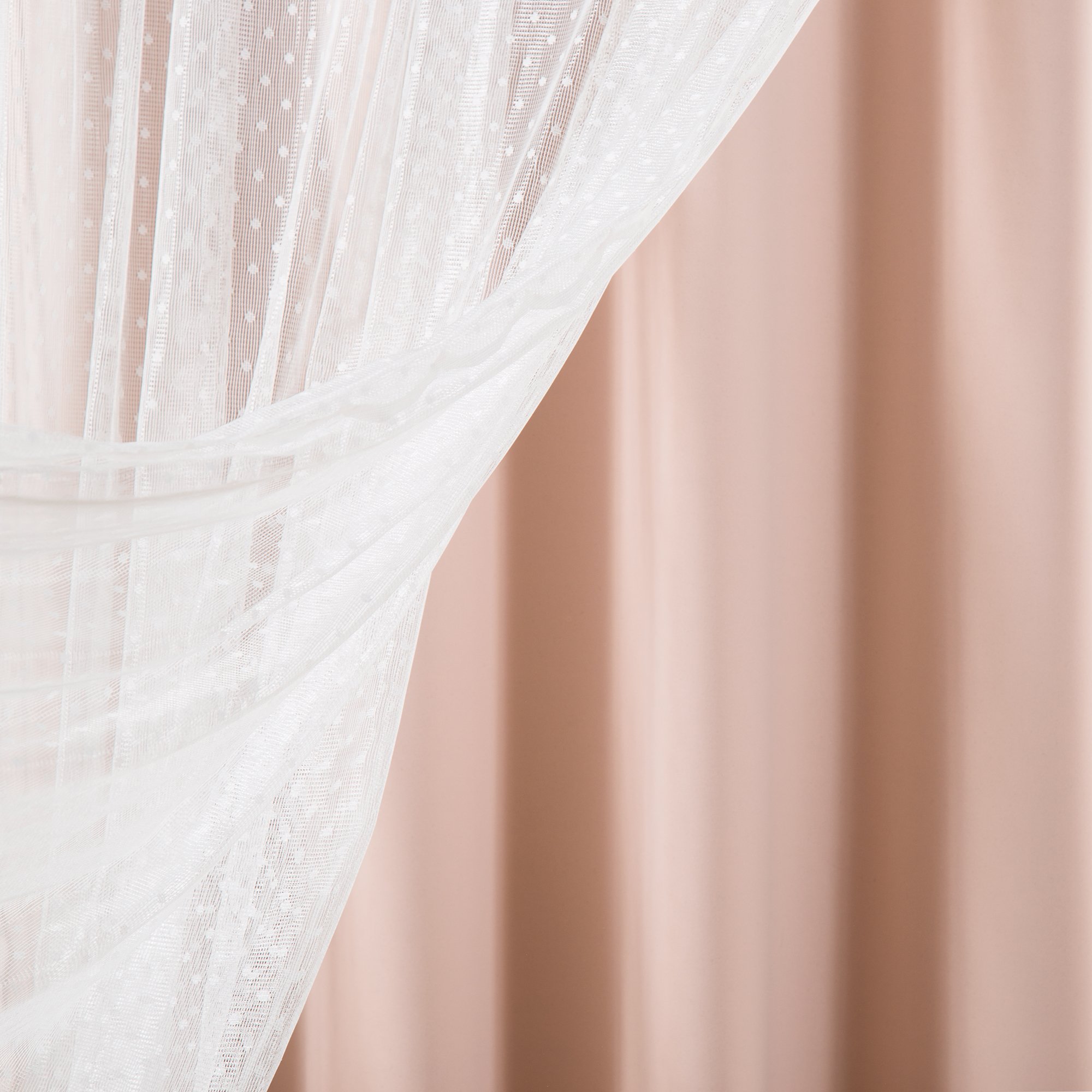 Amazon｜Best Home Fashion Mix & Match ドットチュールレース&無地