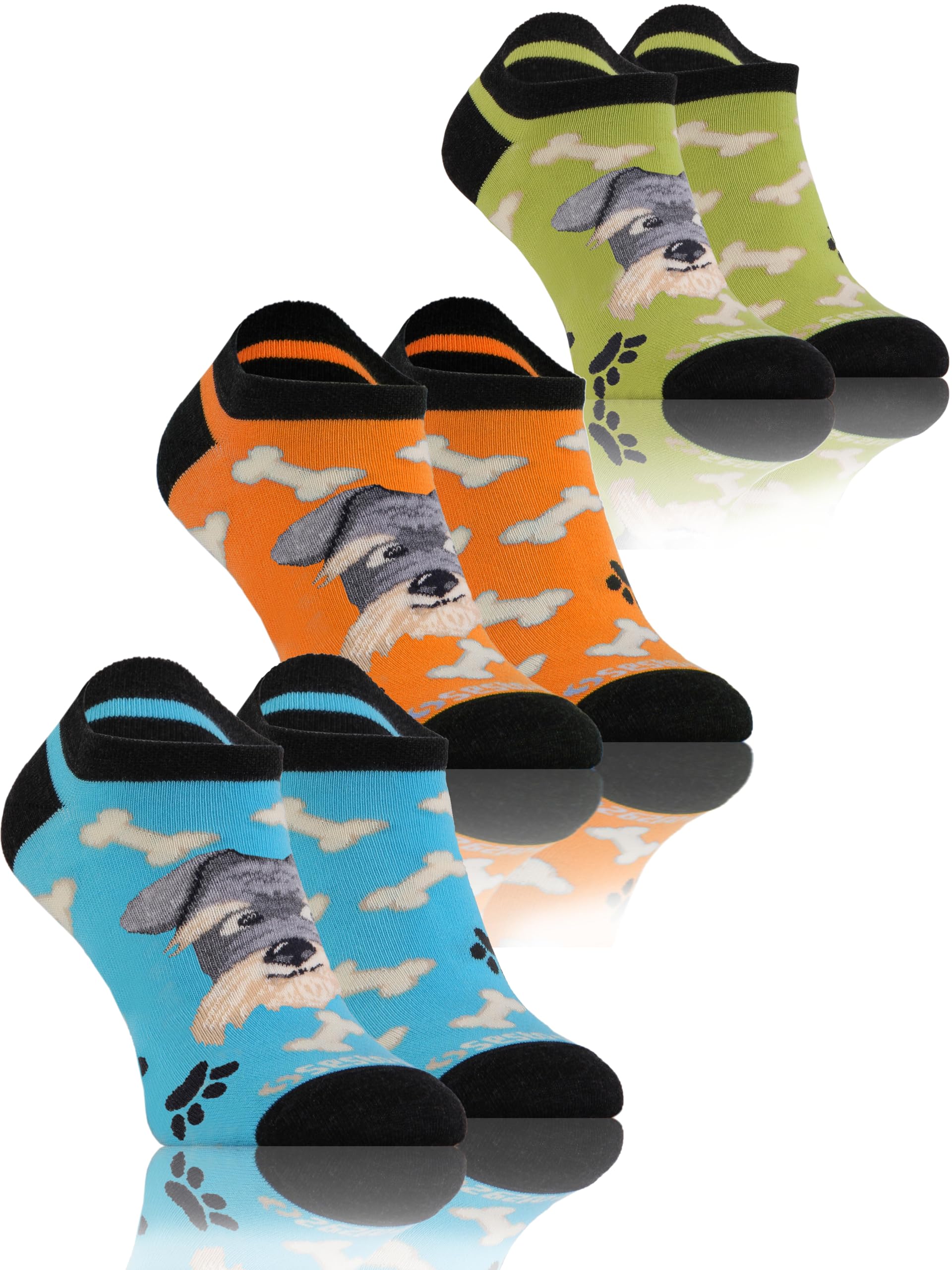 BestSale247 12 paar modieuze sneakersokken voor dames en meisjes, katoen, maten 35-38, 39-42, vele trendy kleuren, 35/38 EU