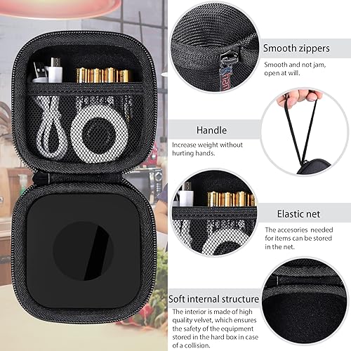 Miniatura 8 de khanka Estuche de viaje duro de repuesto para Phomemo Q30 Q30S Q31 Q32 máquina de etiquetadora portátil con Bluetooth solo funda negro