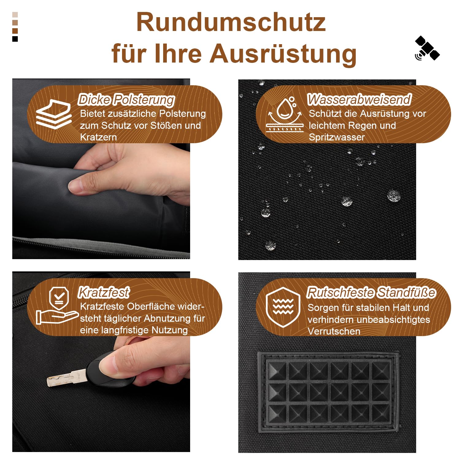 Tragetasche für Starlink Gen 3, wasserabweisende Reisetasche mit großem Fach und dicker Polsterung für Satellitenschüssel-Zubehör, tragbarer Organizer für Camping, Outdoor und Wohnmobilreisen