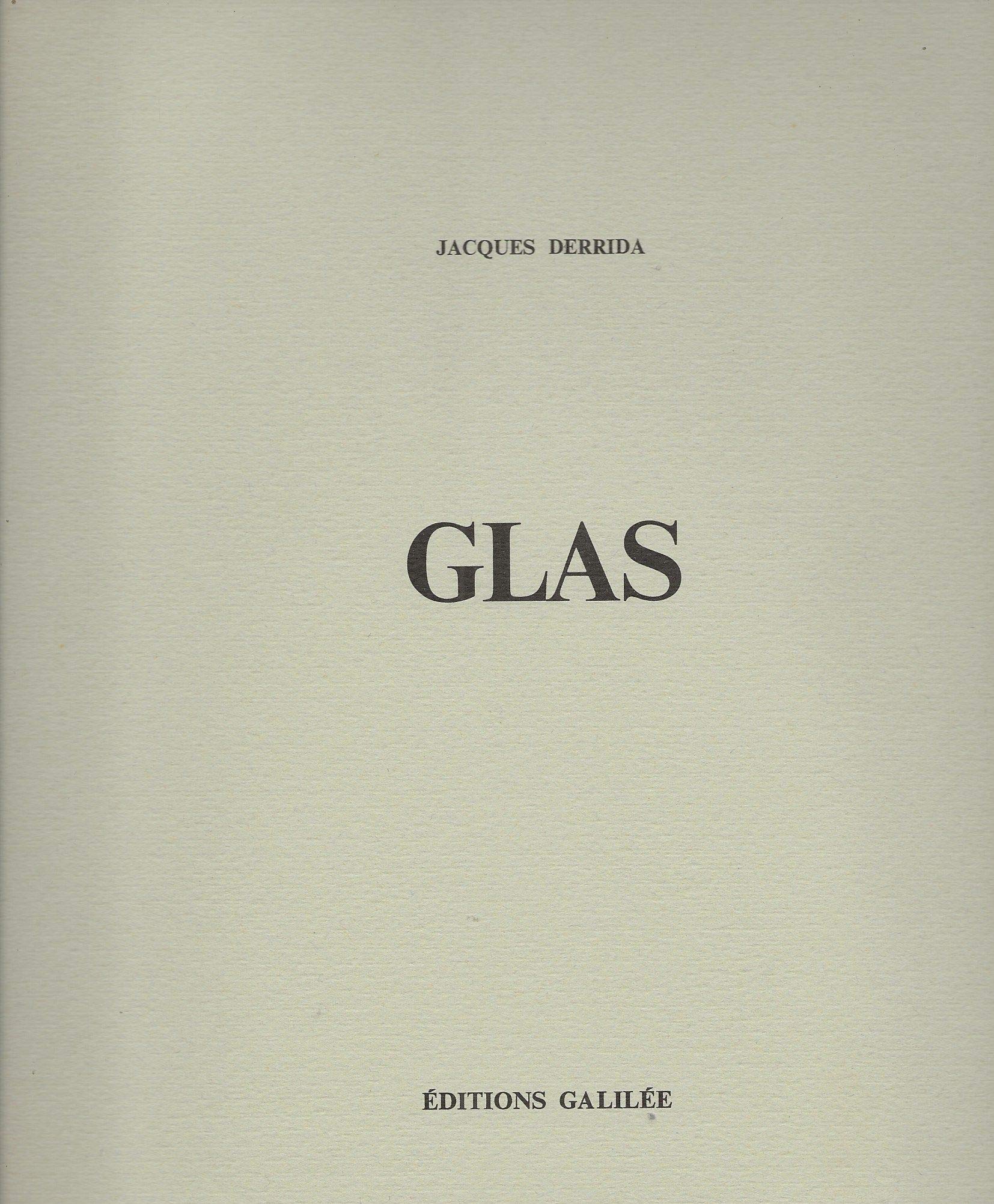 Jacques Derrida『Glas』初版本（限定5300部）1974年Editions