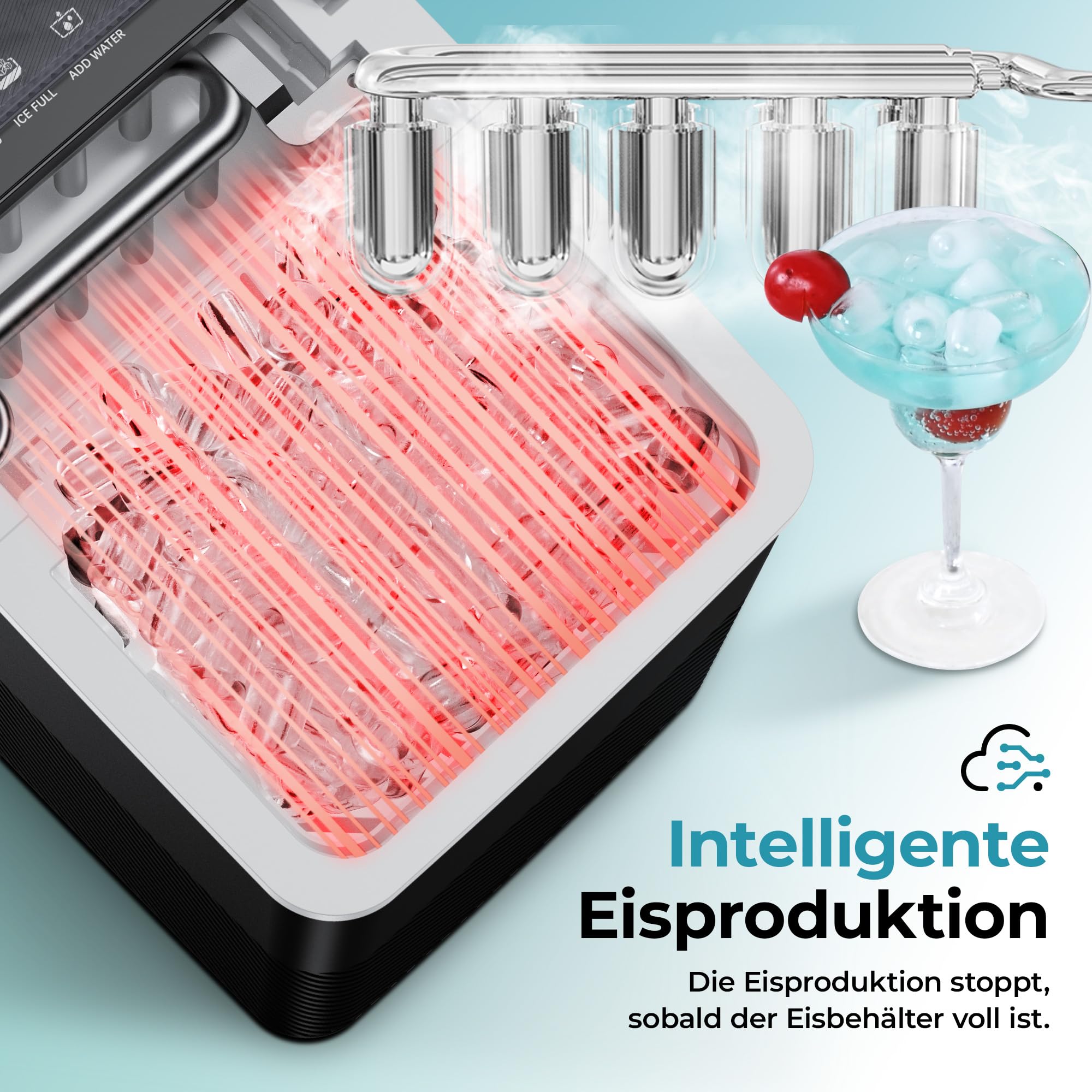 Euhomy Eiswürfelmaschine – Bild 6