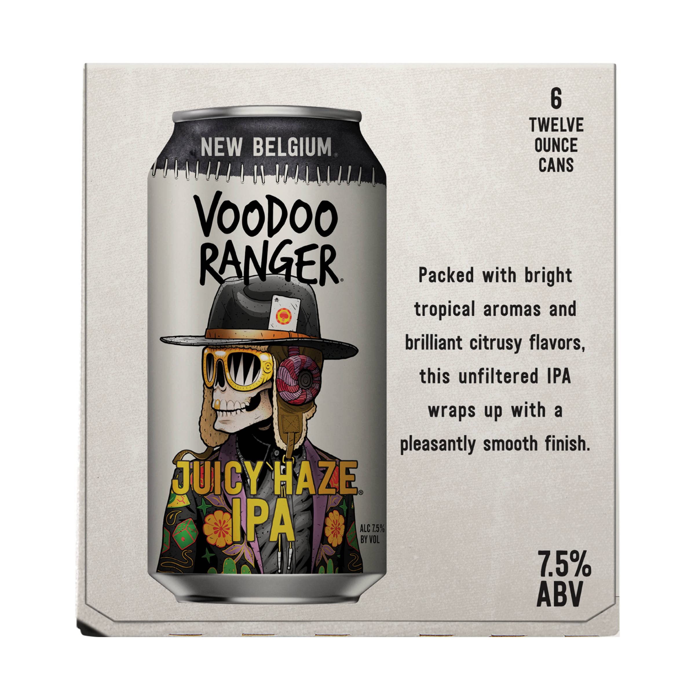 Amazon.com: New Belgium Voodoo Ranger Juicy Haze IPA, 6 unidades