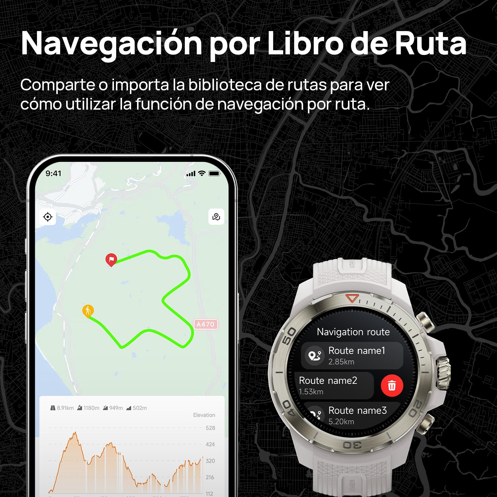 Mibro Watch GS Explorer 10ATM Impermeable, 2025 Nuevo Militar Reloj Inteligente Hombre con GPS,150 Modos Deportivos, Notificaciones, Altímetro, Barómetro, Smartwatch para Android iOS (Blanco)