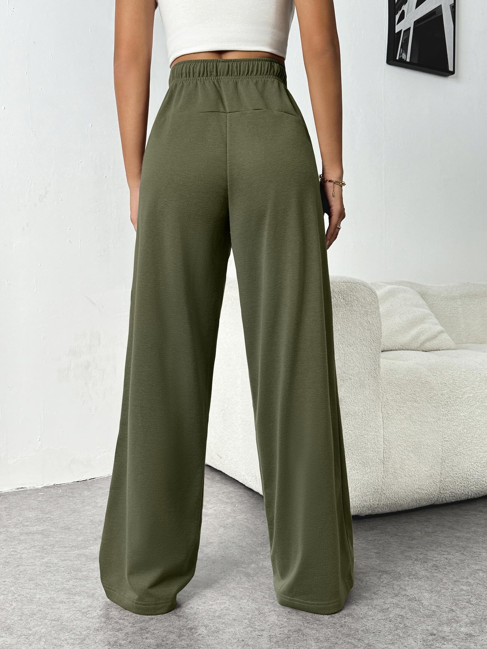 Pantaloni da Tuta da Donna Pantaloni da Jogging a Gamba Dritta Pantaloni da Tuta con Tasche Pantaloni da Jogging Casual Pantaloni Sportivi per Yoga Fitness Palestra Abbigliamento da Salotto