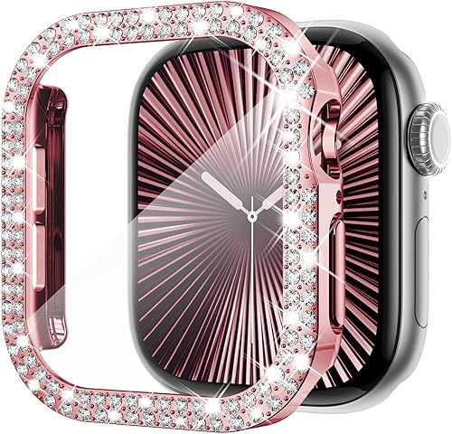 Miniatura 23 de KADES - Funda protectora brillante compatible con Apple Watch Series SE, SE 2022, 6, 5 y 4 de 40 mm, con protector de pantalla incorporado (40 mm,