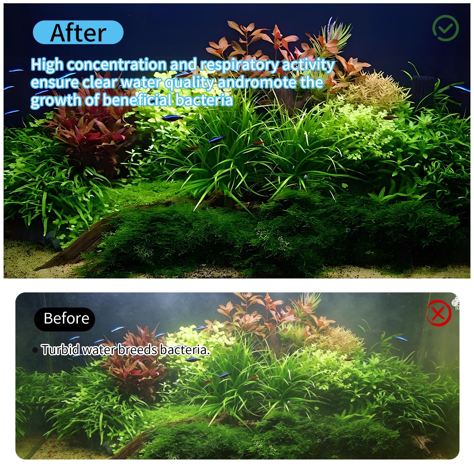 2 pezzi di ovatta filtrante per acquario, 200 x 12 x 3 cm, tessuto non tessuto filtrante per acquario, ispessimento, ad alta densità, filtro ad alta densità, spugna per filtraggio efficace dei