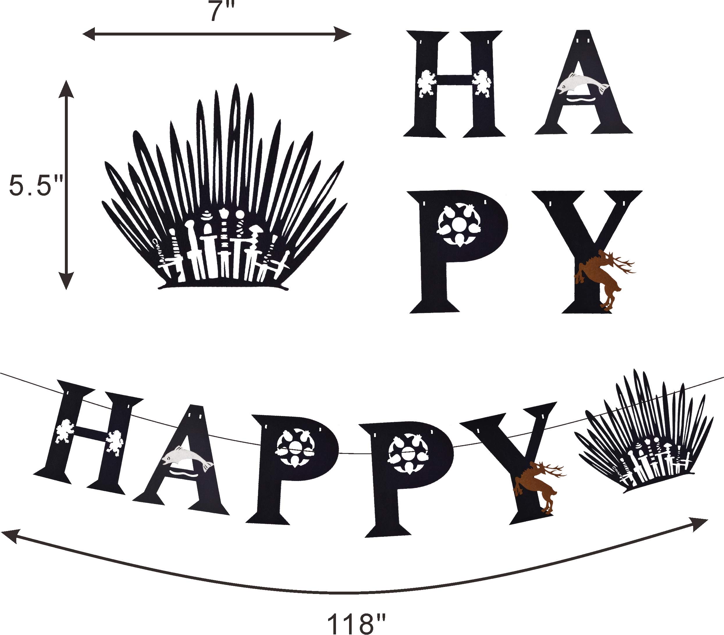 Buy Game of Thrones Birthday Banner, GOT Birthday Party Supplies