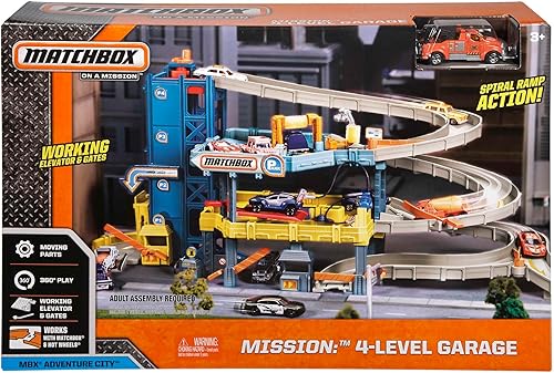 Miniatura 6 de Estuche de juego de cochera de 4 niveles de Matchbox