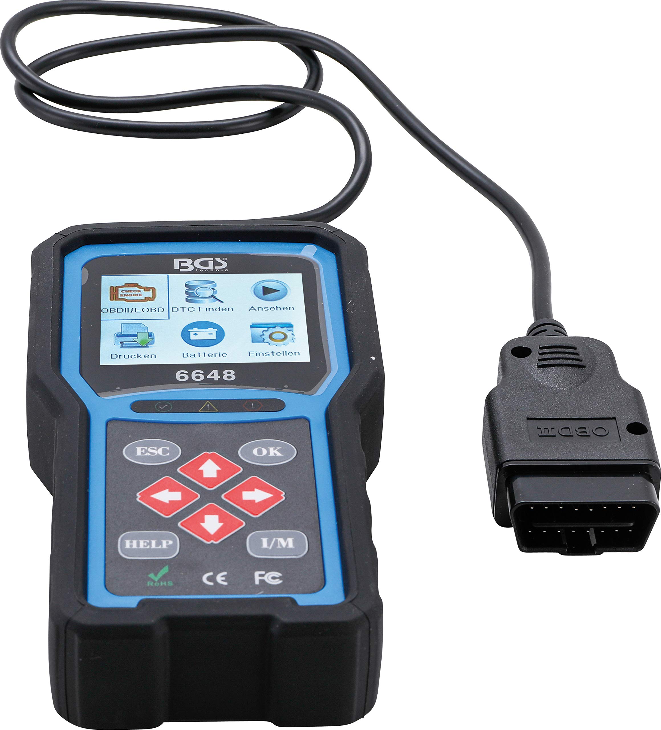 BGS 6648 | Urządzenie do diagnostyki błędów OBD 2 (EOBD)