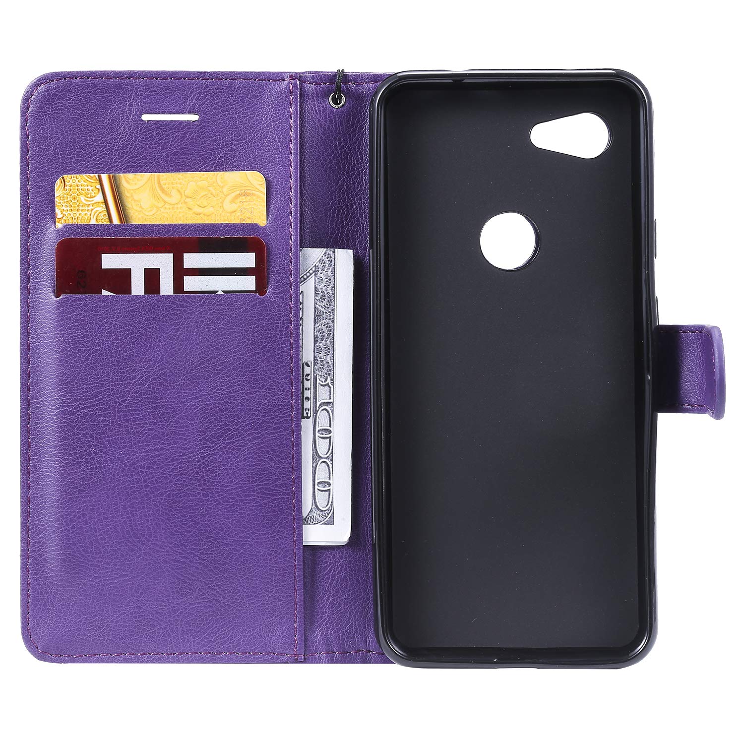 portafoglio Cover Per Google Pixel 3A XL, Custodia Pelle PU a Libro