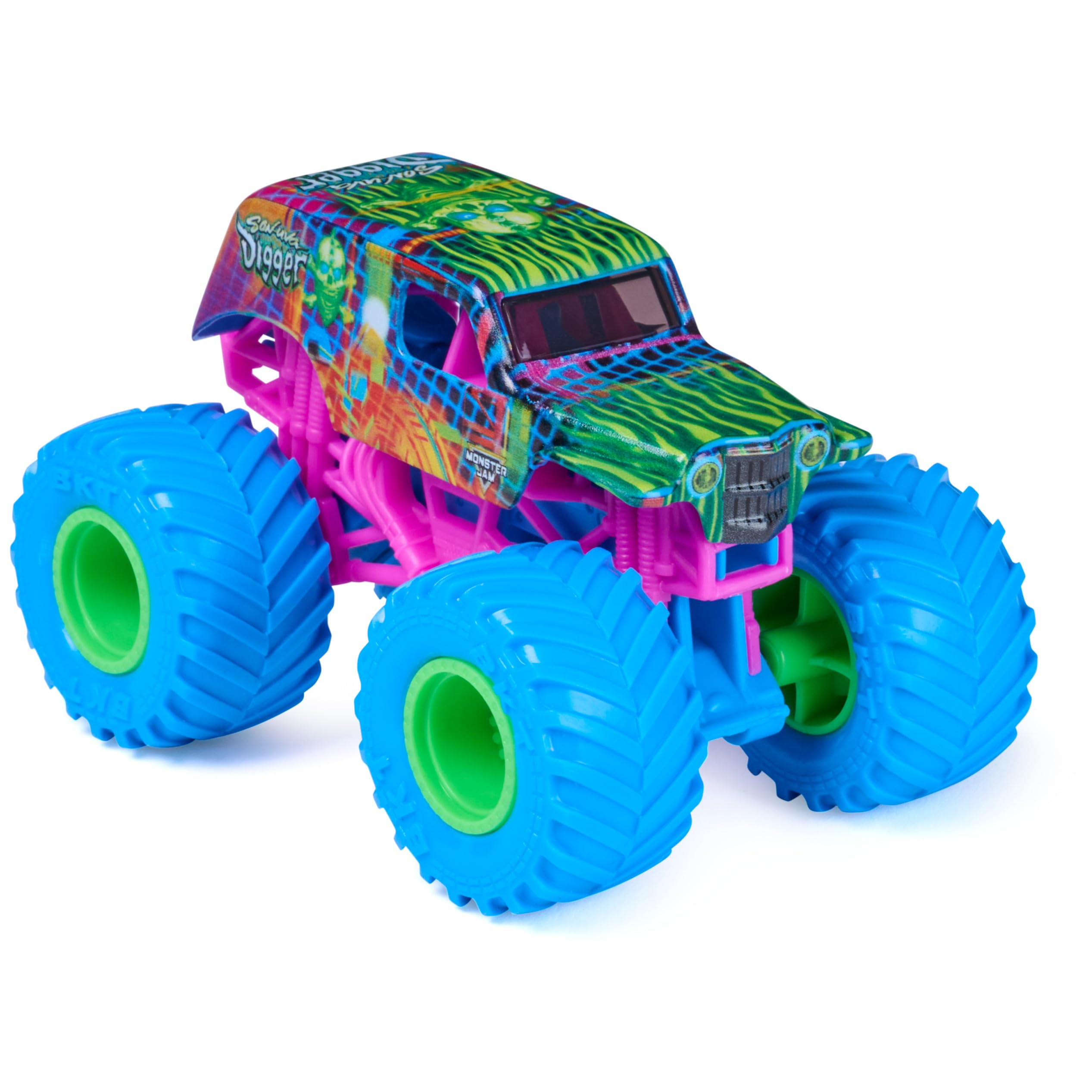 Monster Jam Son-Grape Digger Monster Truck veicolo pressofuso, scala 1:64