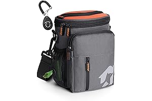 The Ultimate Dog Walker's Companion: 8-Cup Dog Treat Pouch with Training Clicker...