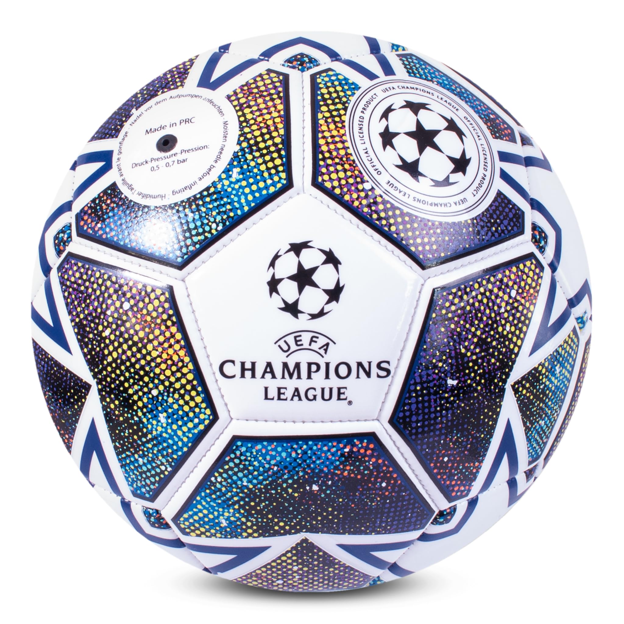 Hy-Pro UEFA Champions League Football, Size 5, Officially Licensed, Training, Match, Merchandise, Collectible For Kids and Adults, Great Football Gift Idea