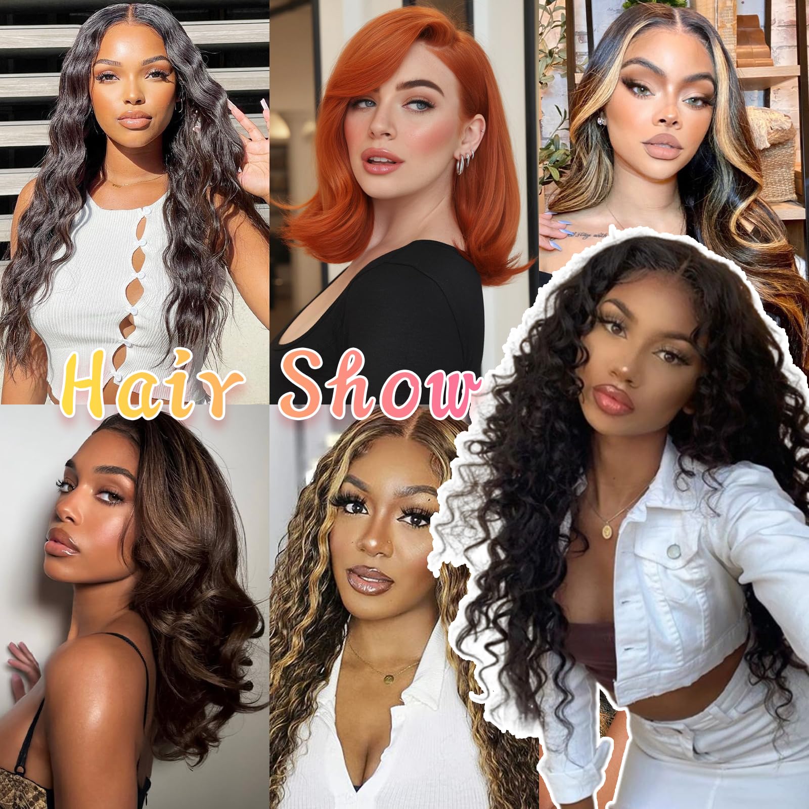 Photo 1 of Brown Highlight Bundles Human Hair 18 20 22Inch Water Wave Bundles Human Hair Weave for Black Women Brazilian Virgin Hair 3 Bundles?Black and Light Brown?#P1B/30?