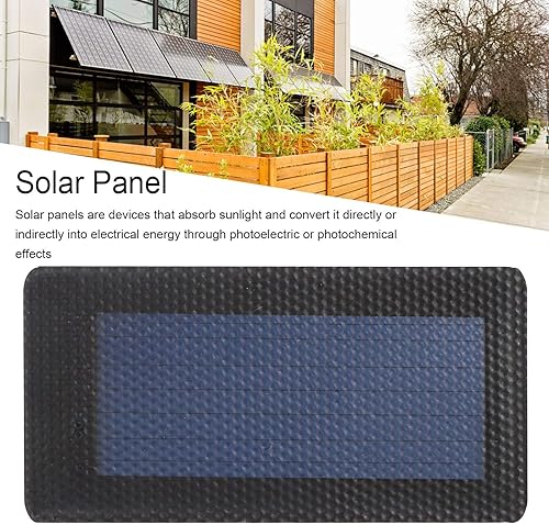 Miniatura 4 de Plplaaoo Panel solar de silicio amorfo flexible, módulo solar de película fina de 2 V 0.3 W para proyectos de bricolaje - Mini células solares