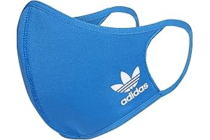 adidas Unisex Sport Black Face Mask - 3 Pack