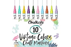 Extra Fine Tip Chalk Markers: Write Bold on Blackboard, Glass, Bistro