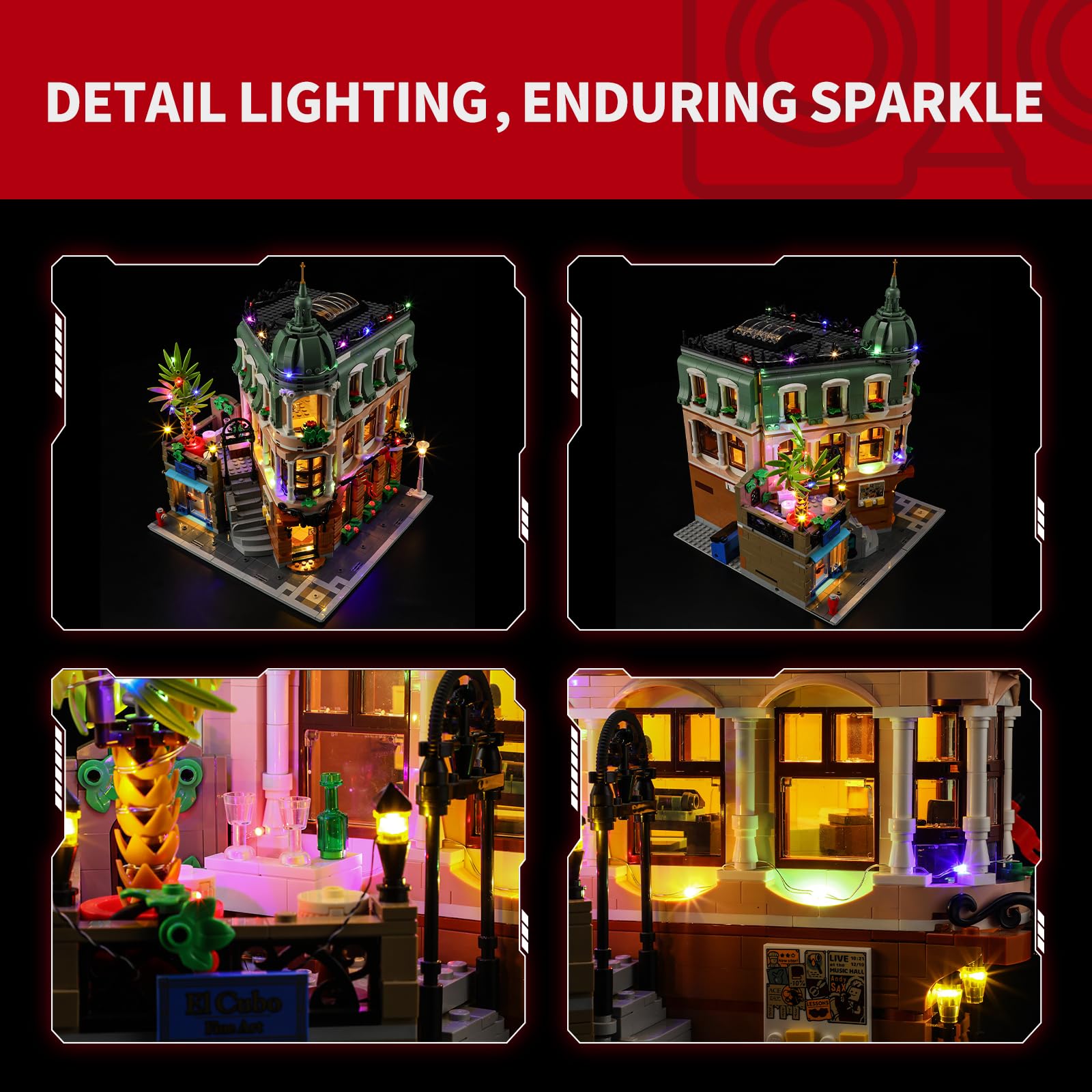 BRIKSMAX 2.0 Light Kit for Lego-Boutique Hotel -Innovative Led Lighting Compatible with Lego Icons 10297 - Not Included Model Set - Image 3